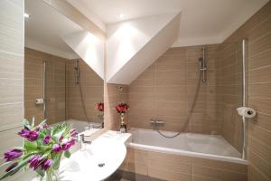 Koupelna v ubytování Hotel Assenzio Prague