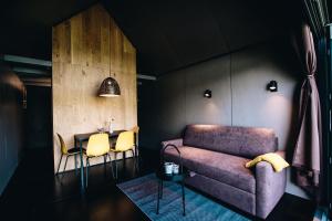 A seating area at Luxury glamping Chocolate village
