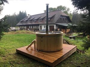 Zahrada ubytování Chata Rovina