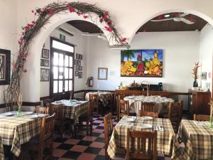 Restaurace v ubytování NAH SAM CHAK La Casa Rosada