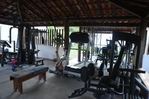Fitness centrum a/nebo fitness zařízení v ubytování Pousada O Rancho Alegre