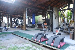 Fitness centrum a/nebo fitness zařízení v ubytování Pousada O Rancho Alegre
