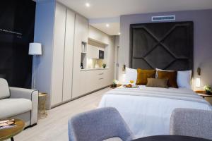 Posteľ alebo postele v izbe v ubytovaní Voghe Premium Flats