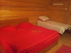 Een bed of bedden in een kamer bij Cabana Selena