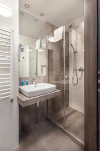 Ένα μπάνιο στο Hotel Cristal Park