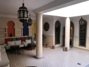 Posezení v ubytování Riad Bel Haj