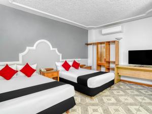 TV a/nebo společenská místnost v ubytování Hotel y Spa Posada Mirador