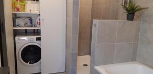 Koupelna v ubytování Charta Appartement