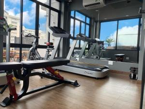Fitness centrum a/nebo fitness zařízení v ubytování The Bloom Pham Viet Chanh - Modern Living Space in Saigon - A Top Choice for Western Travelers