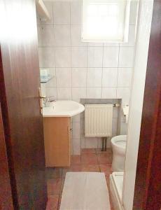 Koupelna v ubytování Pension Huber