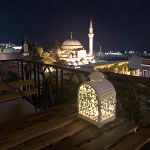 A balcony or terrace at Mehmet Bey Suites