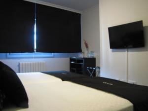 Televízia a/alebo spoločenská miestnosť v ubytovaní Hotel Room