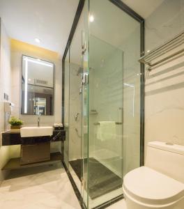 Ένα μπάνιο στο Ruiman International Hotel