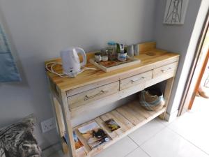 Kaffi- og teaðstaða á Meteorite Rest Camp