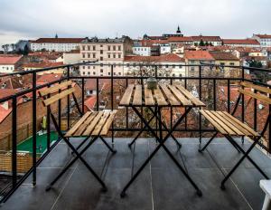 Balkón nebo terasa v ubytování Zagreb by Heart