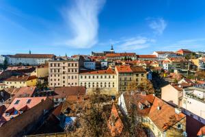 Nespecifikovaný výhled na destinaci Záhřeb nebo výhled na město při pohledu z apartmánu