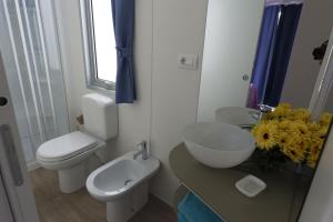Koupelna v ubytování Piani di Clodia Holidaypark