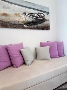 Uma área de estar em Hotel Mylos