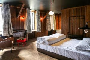 Кровать или кровати в номере Refuge du Montenvers
