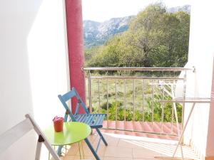 Ein allgemeiner Bergblick oder ein Berglick von der Ferienwohnung aus
