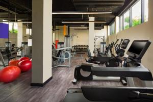 Fitness centrum a/nebo fitness zařízení v ubytování Millennium Al Barsha