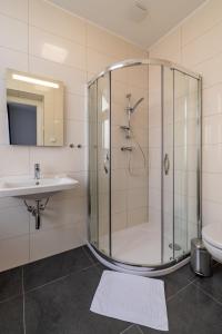 Koupelna v ubytování Penzion Apartmány Hradební