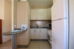 Kuchyň nebo kuchyňský kout v ubytování Apartamentos Tesy