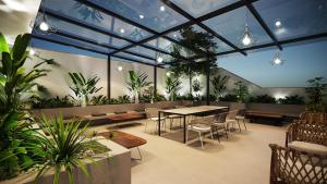 Ruang duduk di Western Skyline Hotel