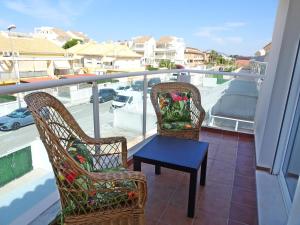 Balkón alebo terasa v ubytovaní SUNSET BEACH - Playa de Rabdells -OLIVA