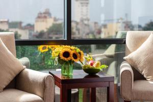 Istumisnurk majutusasutuses Skylark Hotel