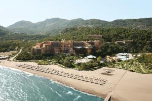 an aerial view of a resort on the beach at ROBINSON SARIGERME PARK - All Inclusive in Dalaman