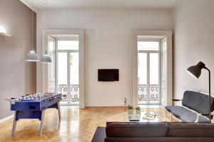 A seating area at Hotel Piazza Bellini & Apartments