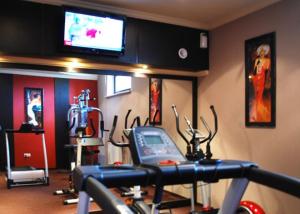 Fitness centrum a/nebo fitness zařízení v ubytování Hotel Texicana
