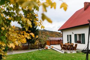 Vonkajšia záhrada v ubytovaní Dom Panorama