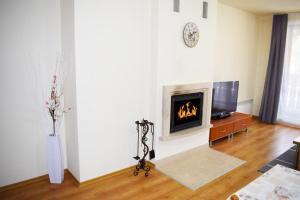 A television and/or entertainment centre at New Inn