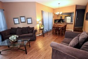 Et opholdsområde på Comal River Retreat