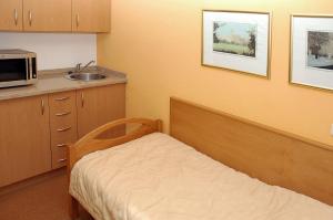 Kuchyňa alebo kuchynka v ubytovaní Hotel Restaurant Modrá Hvězda