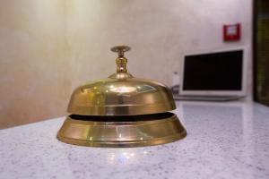 a metal object sitting on top of a counter top at Royal in Zaporozhye