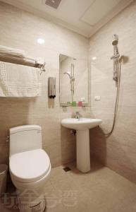 Koupelna v ubytování Sun Moon Lake Tan Hsiang Yu B&B