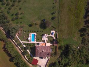 Bazén v ubytování Beautiful villa Divina with large pool, sauna & hydrommassage near Pula, high level of privacy nebo v jeho okolí