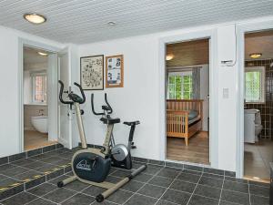Фитнес център и/или фитнес съоражения в Holiday home Bredebro II