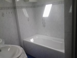 Koupelna v ubytování Ferienhaus Dorfruhe