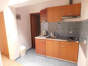 Kuchyň nebo kuchyňský kout v ubytování Apartments Žile
