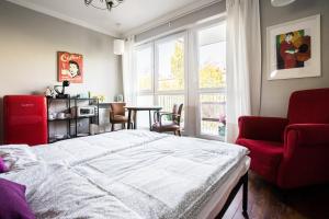 Posteľ alebo postele v izbe v ubytovaní Saskasummer