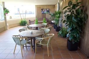 En restaurant eller et andet spisested på Hotel Parking Miradoiro de Belvís