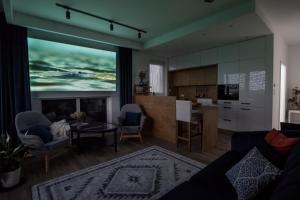Kuchyňa alebo kuchynka v ubytovaní Panorama Suite - Top Apartment - Gliwice