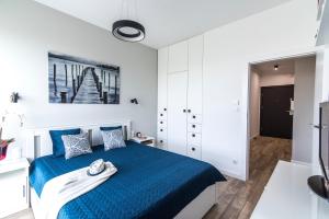 Posteľ alebo postele v izbe v ubytovaní Panorama Suite - Top Apartment - Gliwice + 24 fotografií