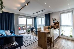 Posedenie v ubytovaní Panorama Suite - Top Apartment - Gliwice