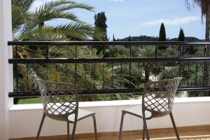 
Een balkon of terras bij Paradise Hotel Corfu
