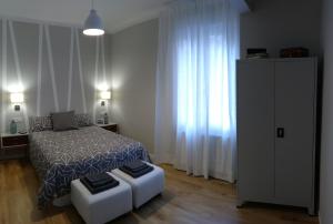 Un ou plusieurs lits dans un hébergement de l'établissement Markelenea - Bilbao – Casco Viejo – Parking – WIFI Gratis